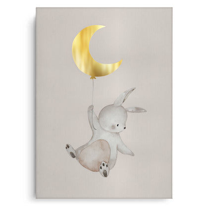 Gold Moon Bunny - Canvas
