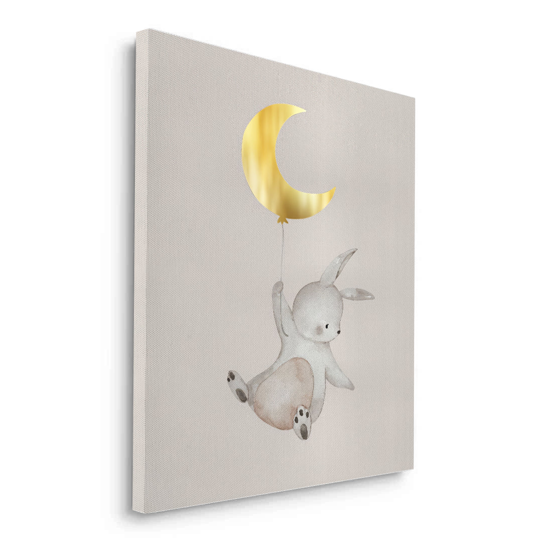 2Gold Moon Bunny - Canvas