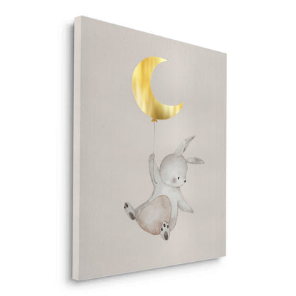 Gold Moon Bunny - Canvas
