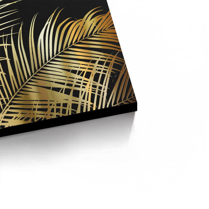 Gold Palm Leaf - Canvas