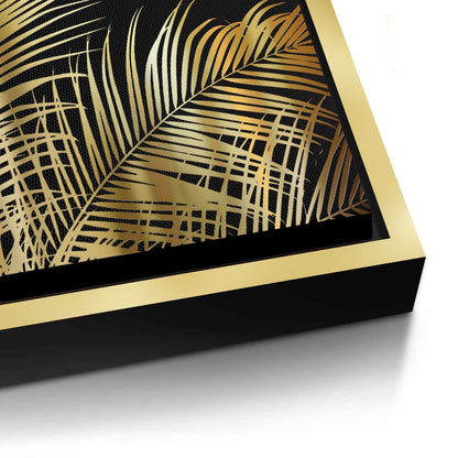 Gold Palm Leaf - Canvas