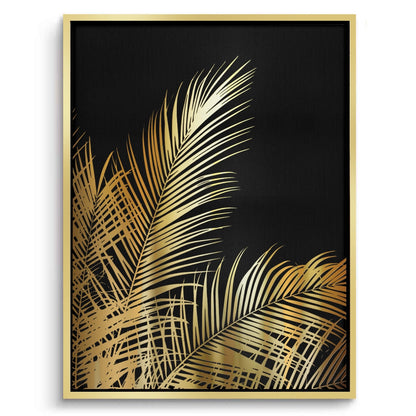 Gold Palm Leaf - Canvas