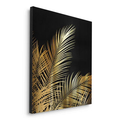 Gold Palm Leaf - Canvas