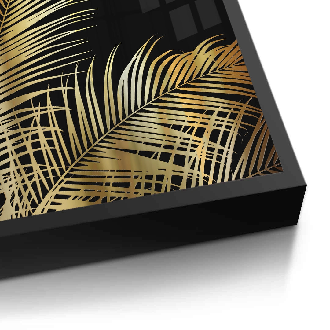 2Gold Palm Leaf - Fine Art