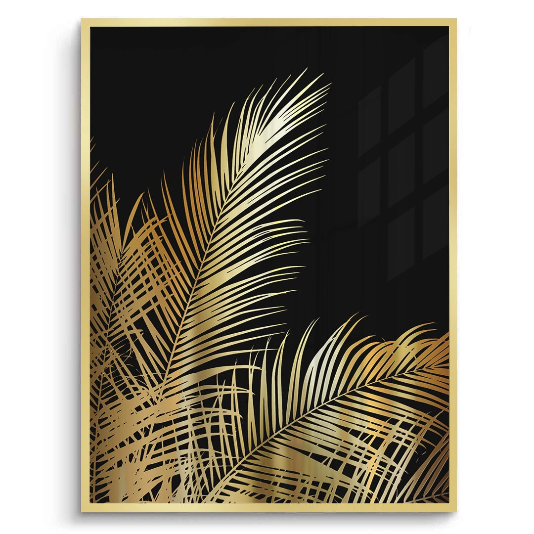 2Gold Palm Leaf - Fine Art