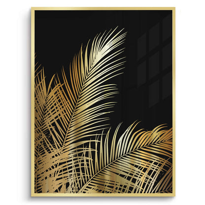 Gold Palm Leaf - Fine Art
