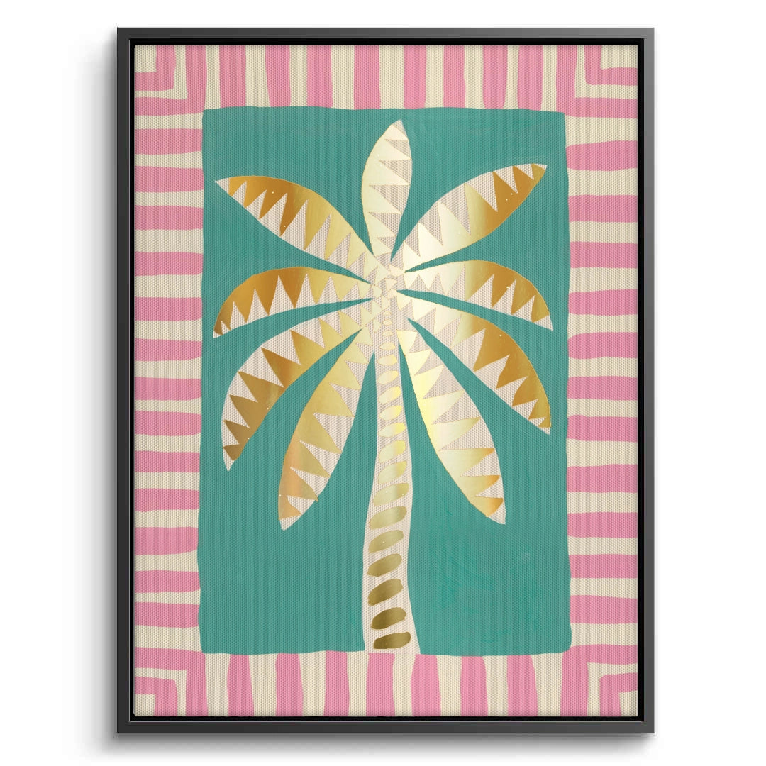 2Gold Palm Tree - Canvas