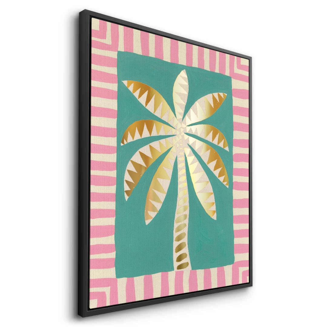 2Gold Palm Tree - Canvas