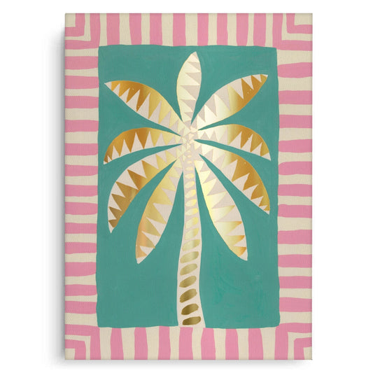 Gold Palm Tree - Canvas