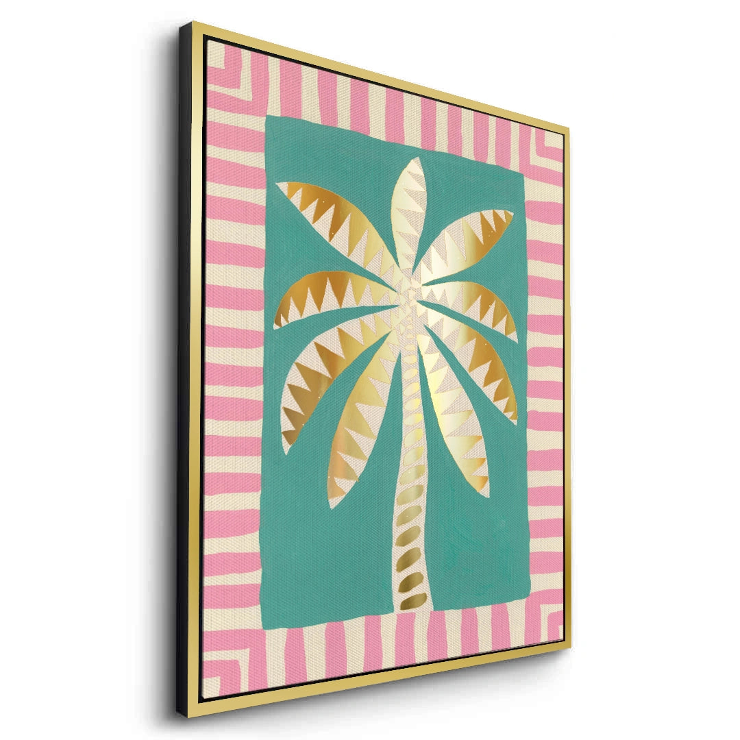 2Gold Palm Tree - Canvas