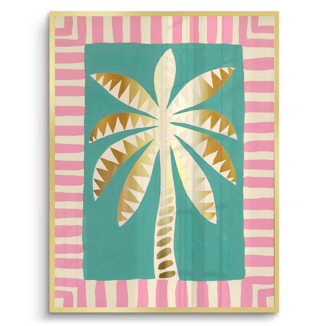 2Gold Palm Tree - Fine Art