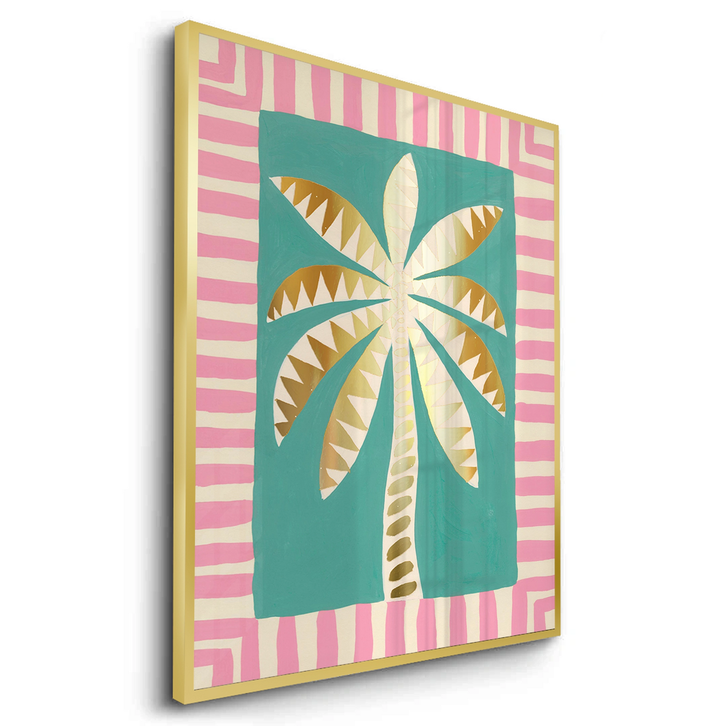 2Gold Palm Tree - Fine Art