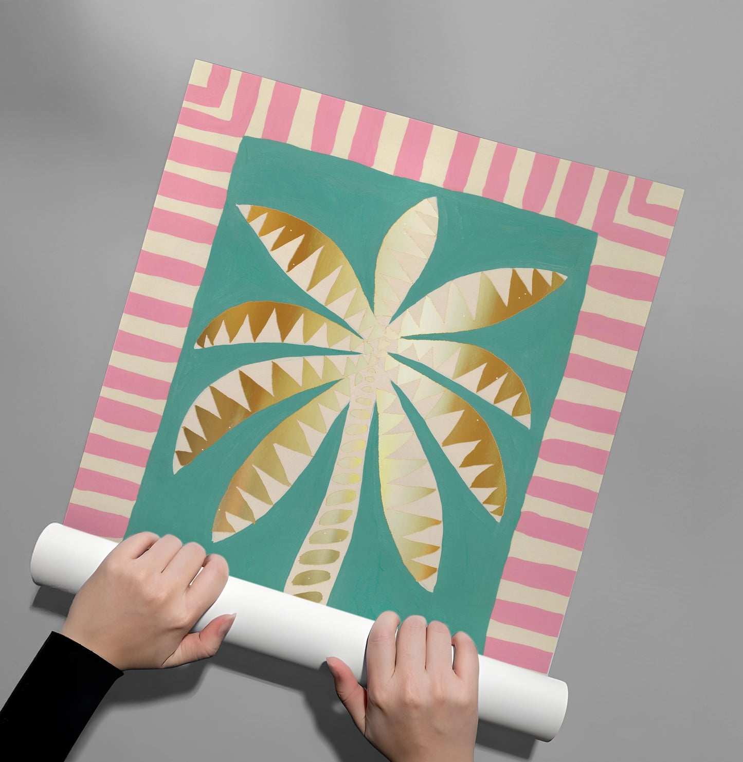 2Gold Palm Tree - Poster