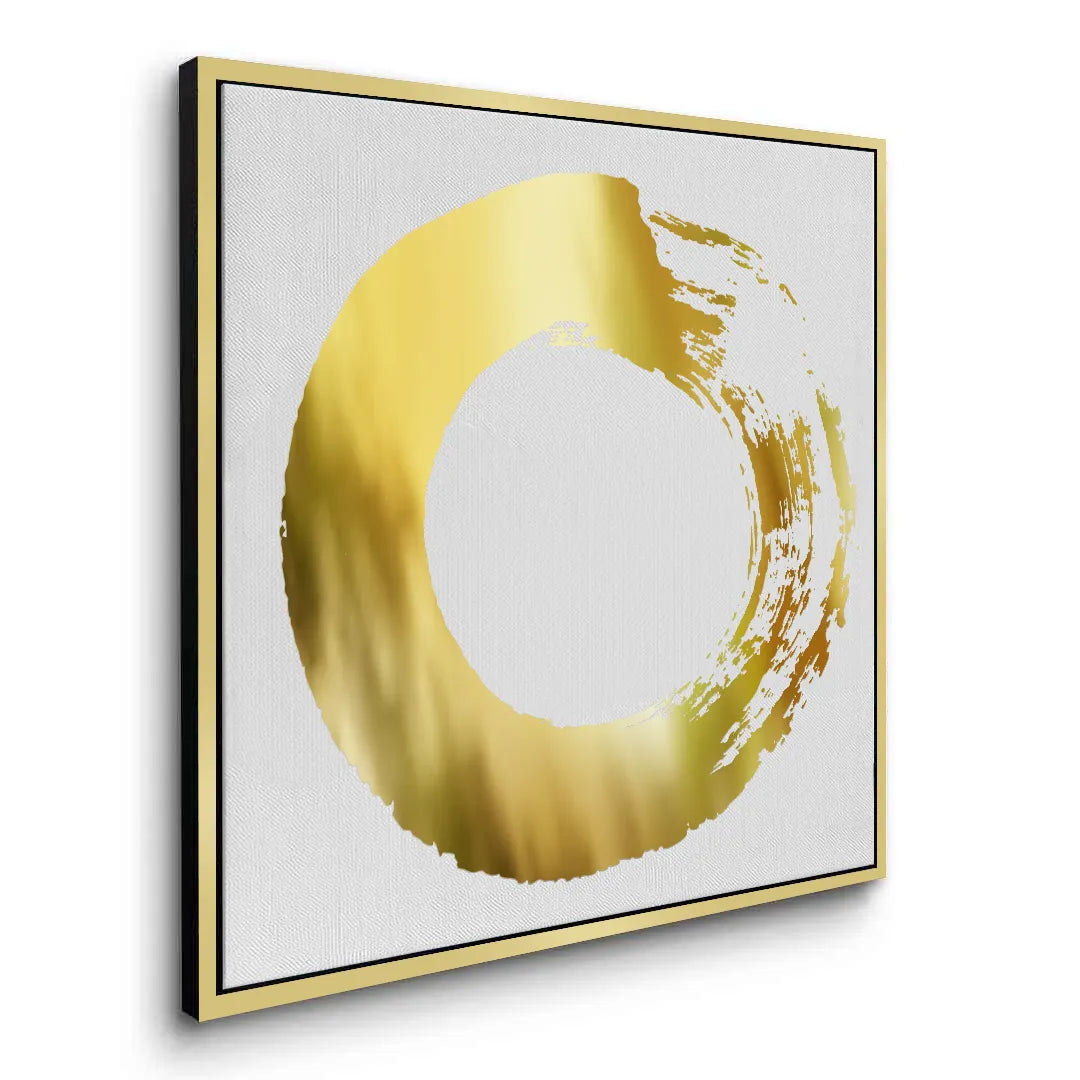 Abstract Metallic Circle - Canvas - Jasmineart.ae