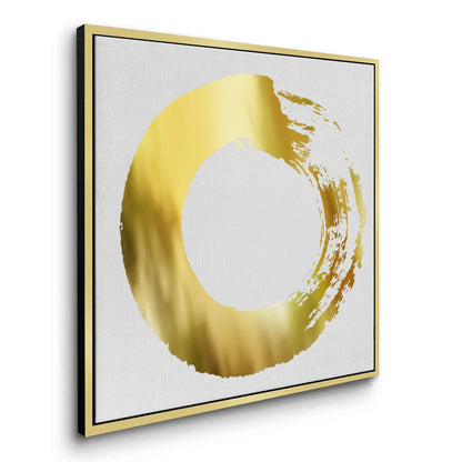 Abstract Metallic Circle - Canvas