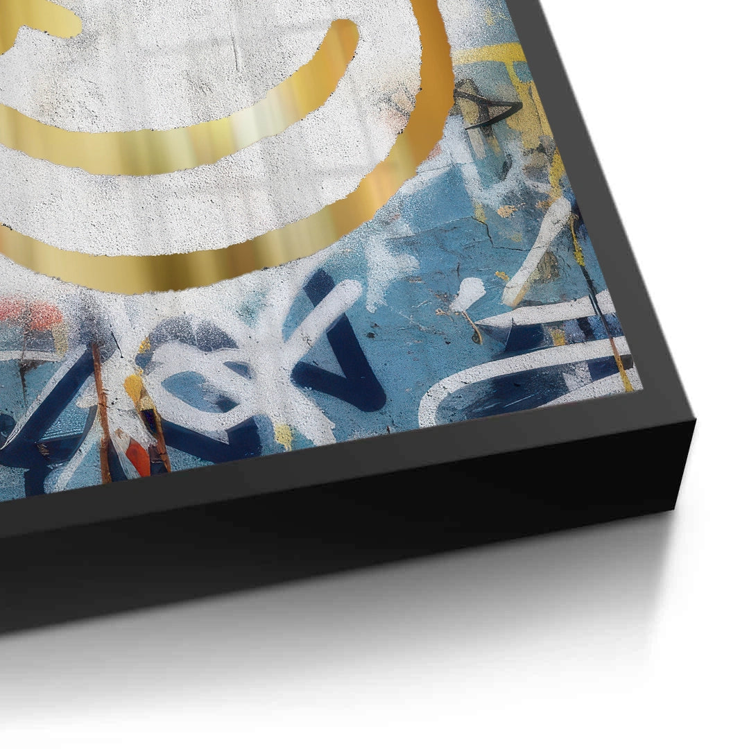 2Gold Smiley Face - Fine Art