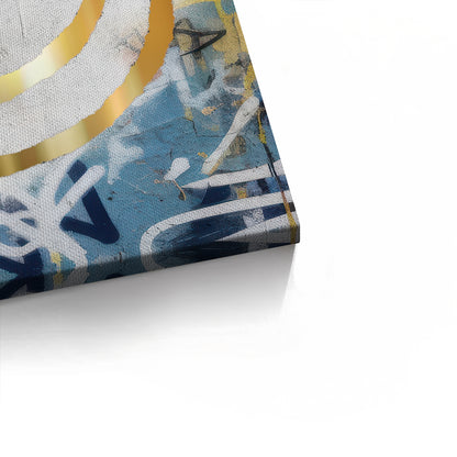 Gold Smiley Face - Canvas