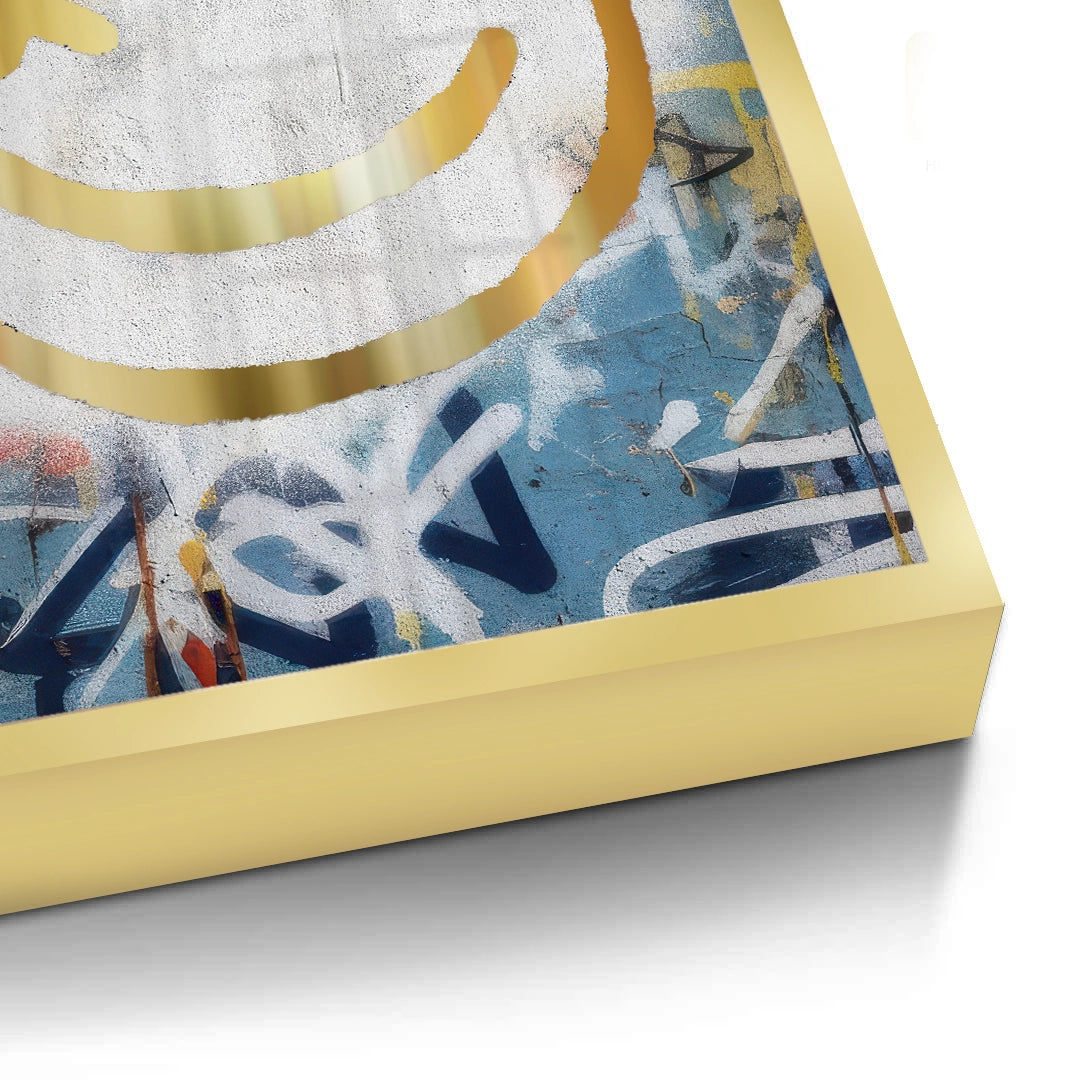 2Gold Smiley Face - Fine Art