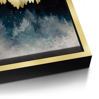 Gold Starry Mountain- Canvas