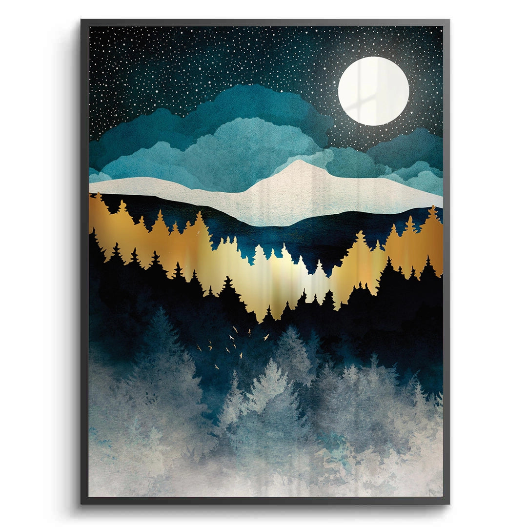2Gold Starry Mountain - Fine Art