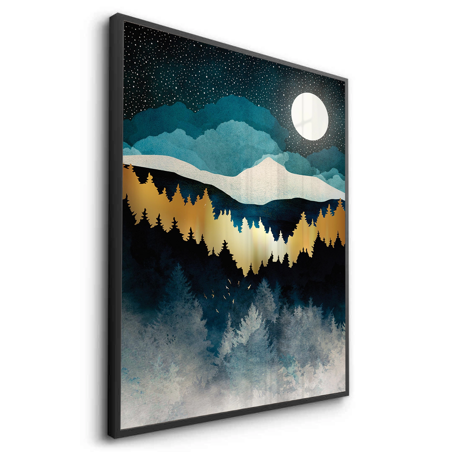 2Gold Starry Mountain - Fine Art