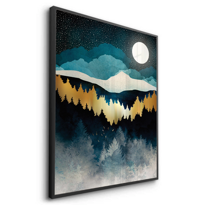 Gold Starry Mountain - Fine Art