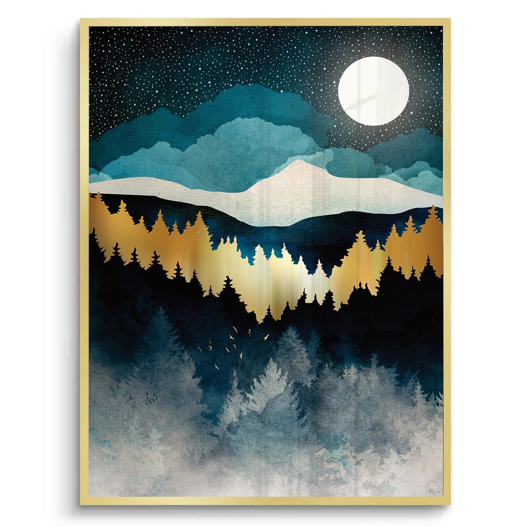 2Gold Starry Mountain - Fine Art
