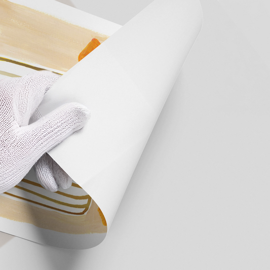 Gold Stripe Vase - Poster