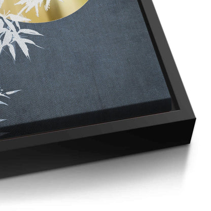 Gold Sun and Bamboo Leaves - Canvas