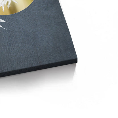 Gold Sun and Bamboo Leaves - Canvas