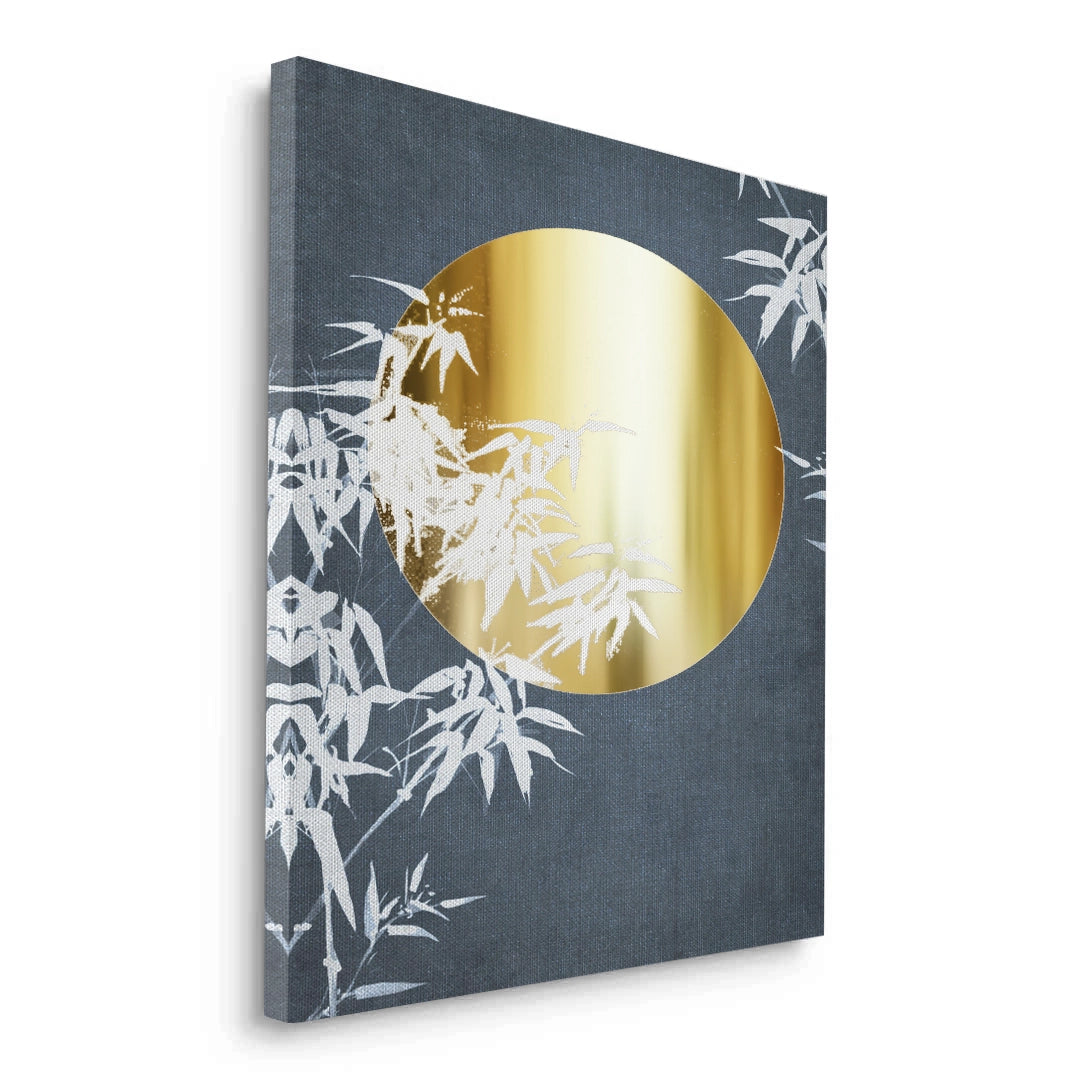 2Gold Sun and Bamboo Leaves - Canvas