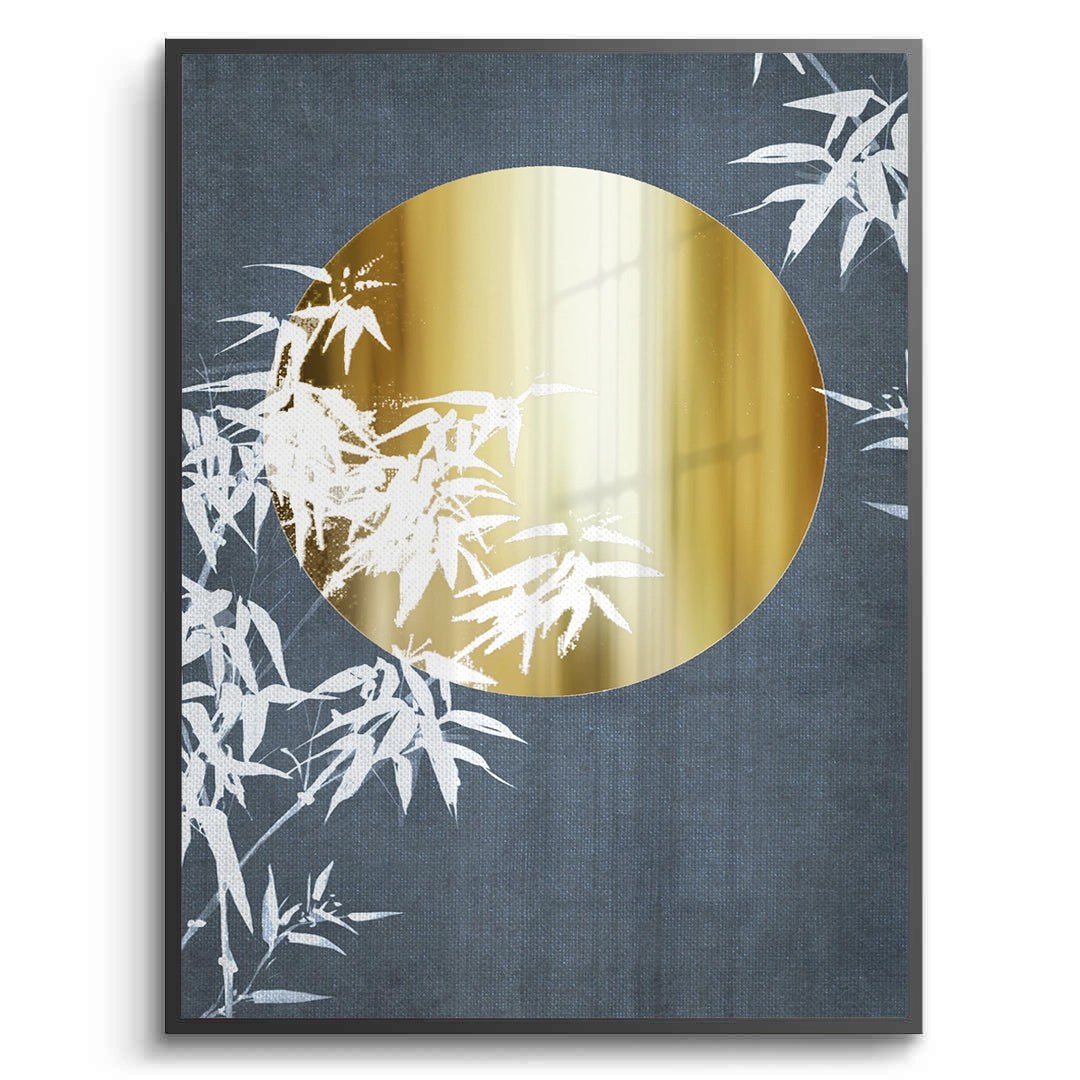 2Gold Sun and Bamboo Leaves - Fine Art