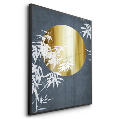 Gold Sun and Bamboo Leaves - Fine Art