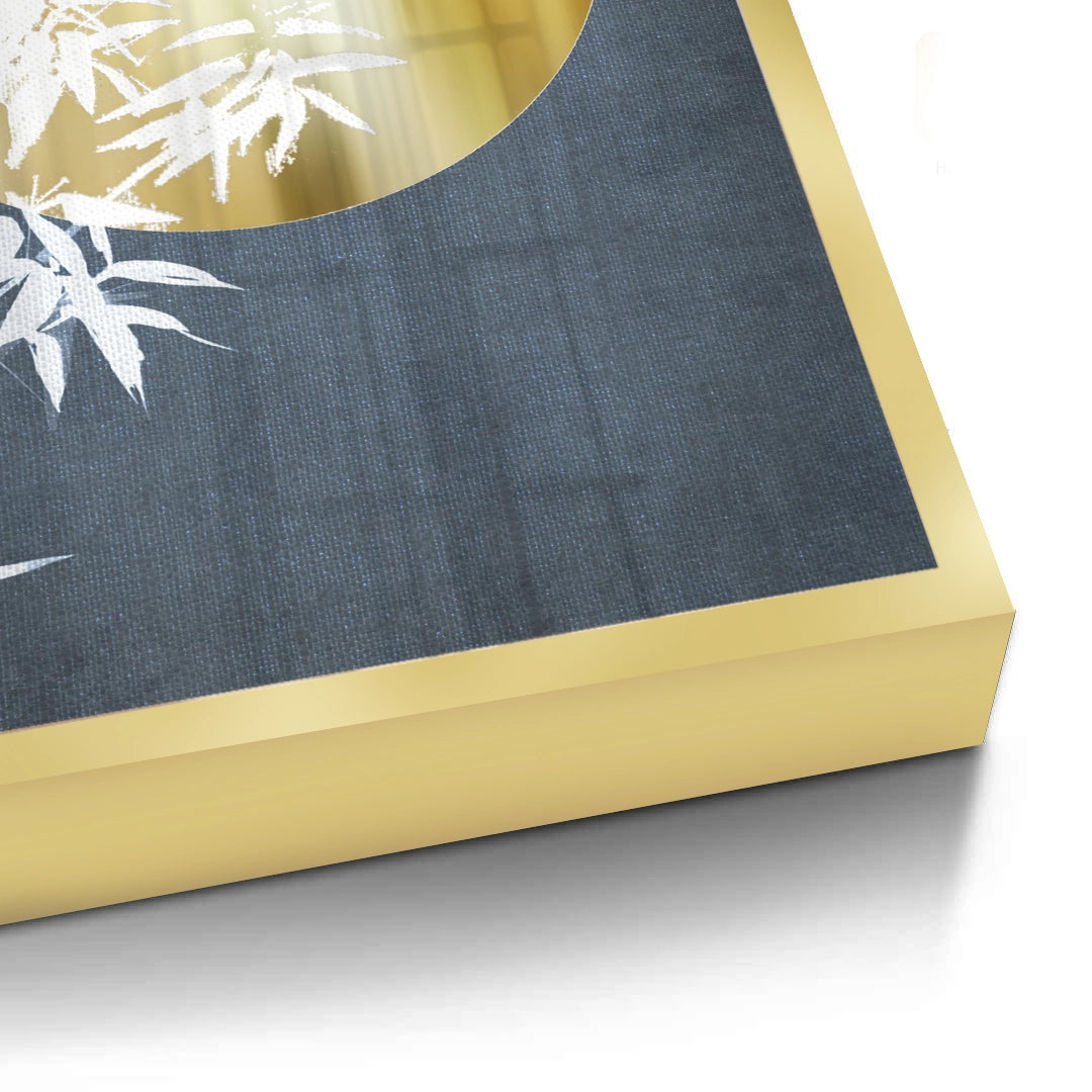 2Gold Sun and Bamboo Leaves - Fine Art