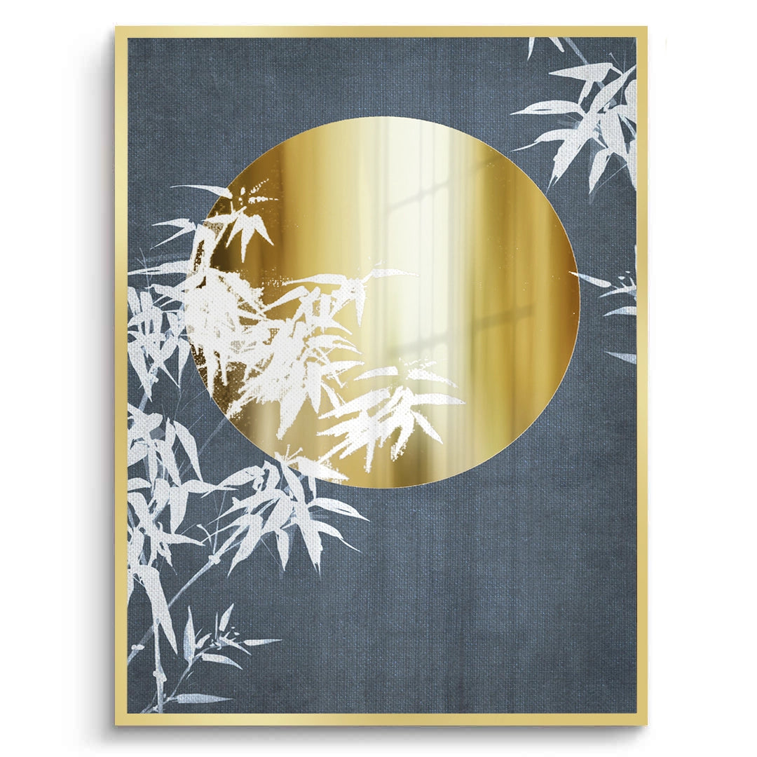 2Gold Sun and Bamboo Leaves - Fine Art