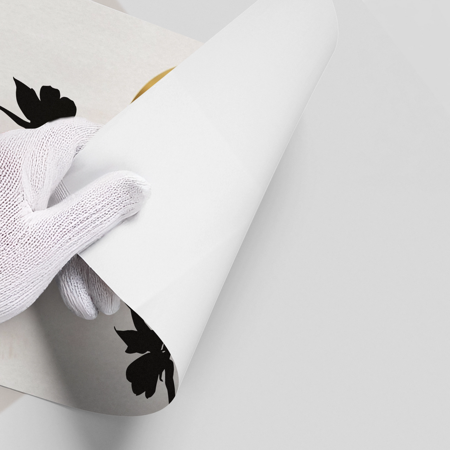 2Gold Sun and Black Flower - Poster