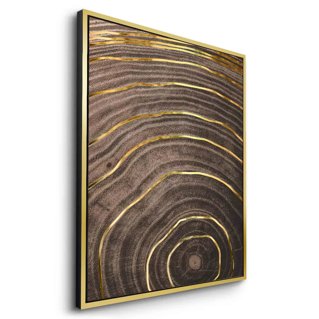 Gold Tree - Canvas - Jasmineart.ae