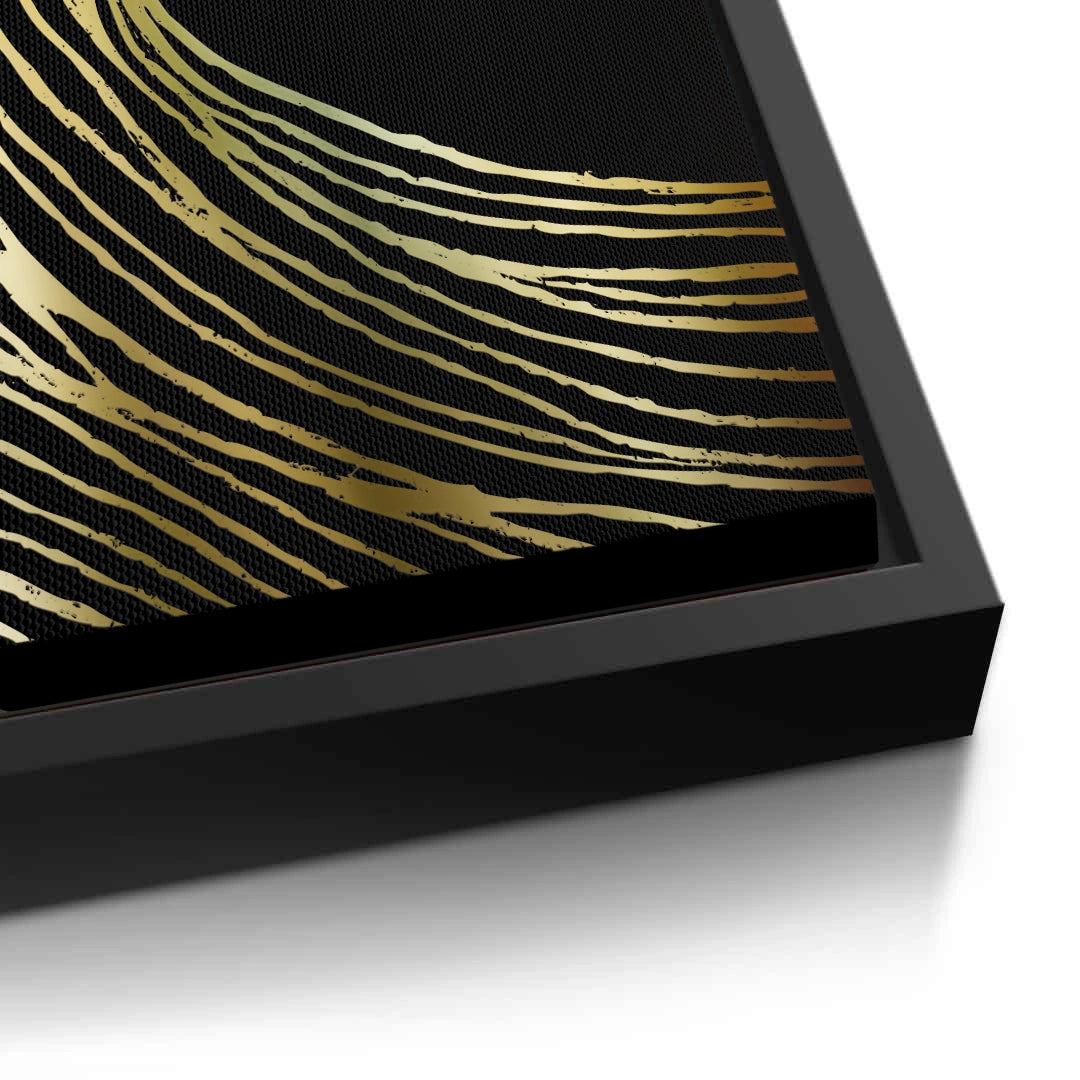 2Gold Wave Abstract - Canvas