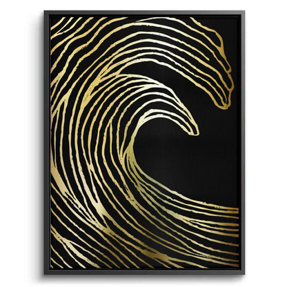 Gold Wave Abstract - Canvas