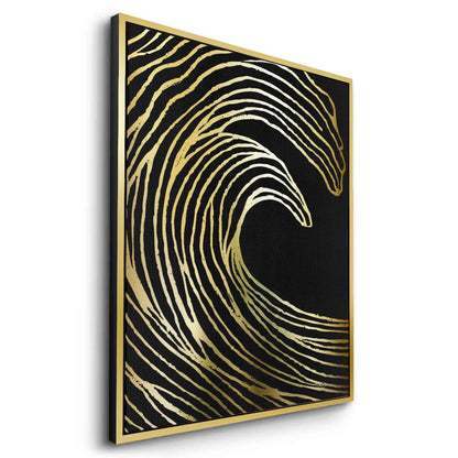 Gold Wave Abstract - Canvas
