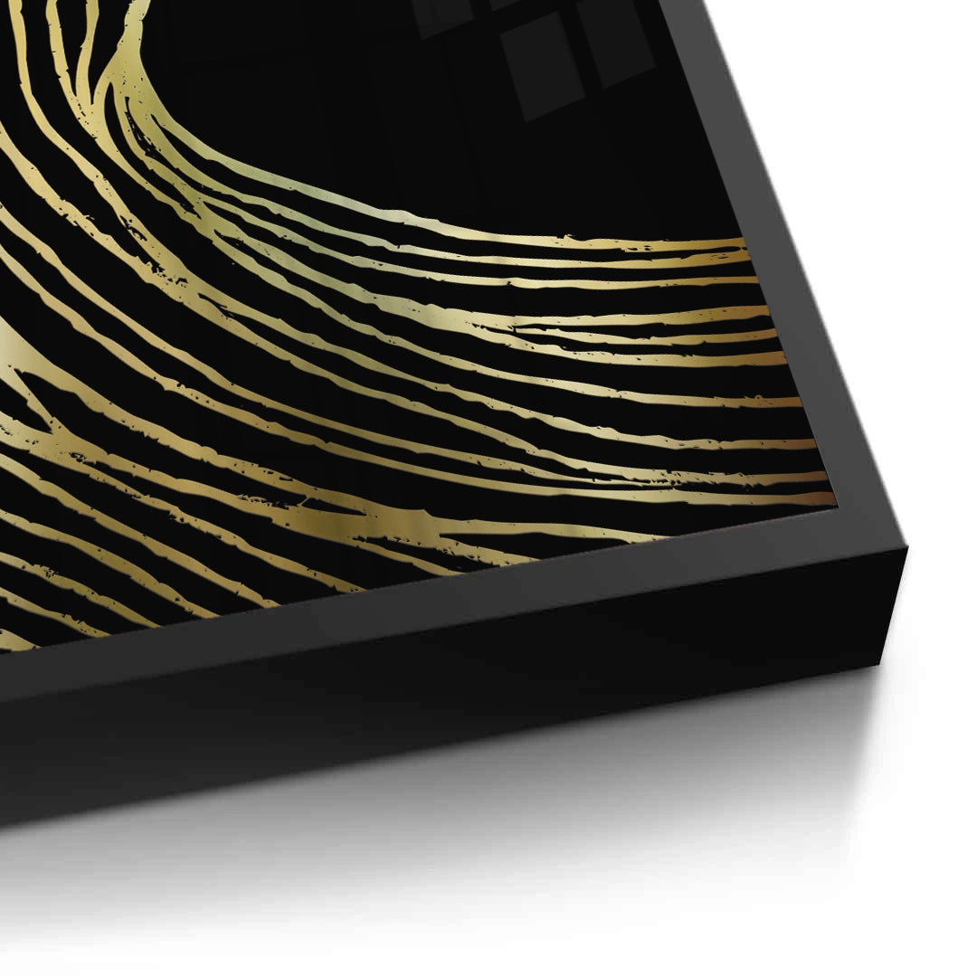 2Gold Wave Abstract - Fine Art