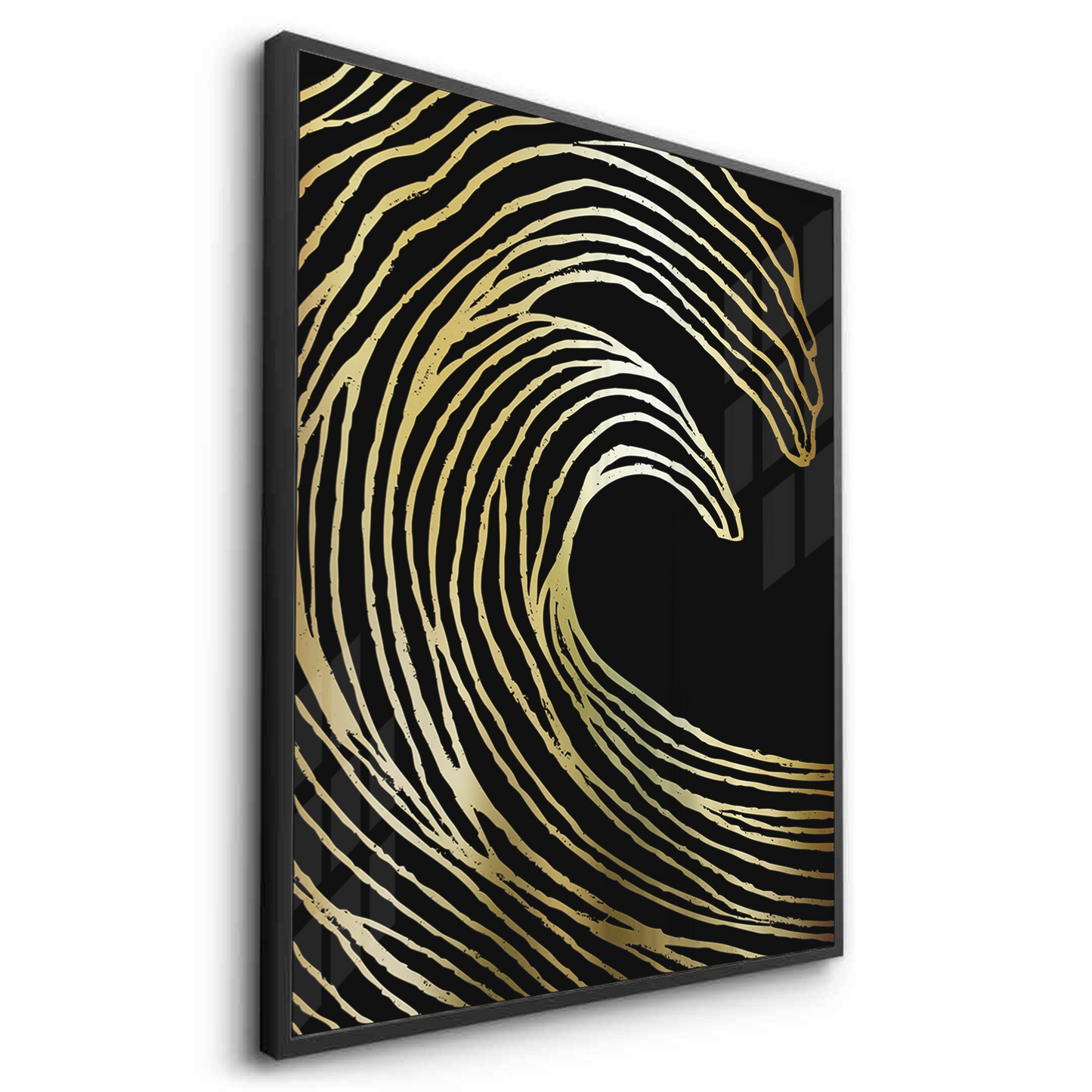 2Gold Wave Abstract - Fine Art