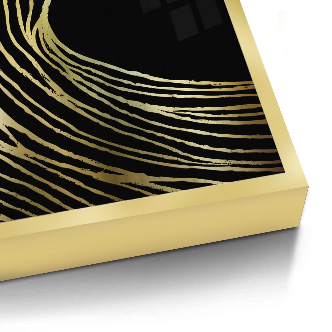 2Gold Wave Abstract - Fine Art