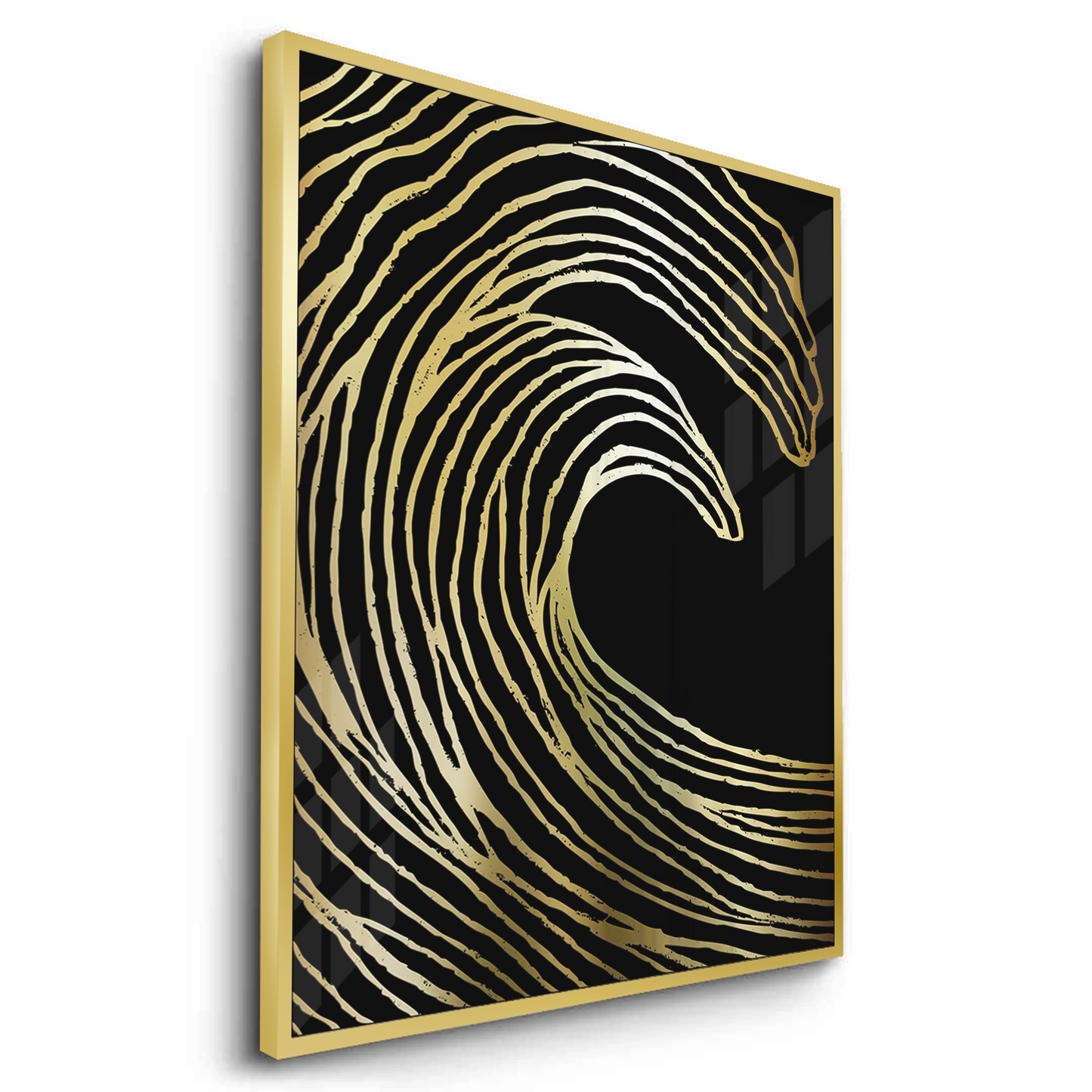 2Gold Wave Abstract - Fine Art