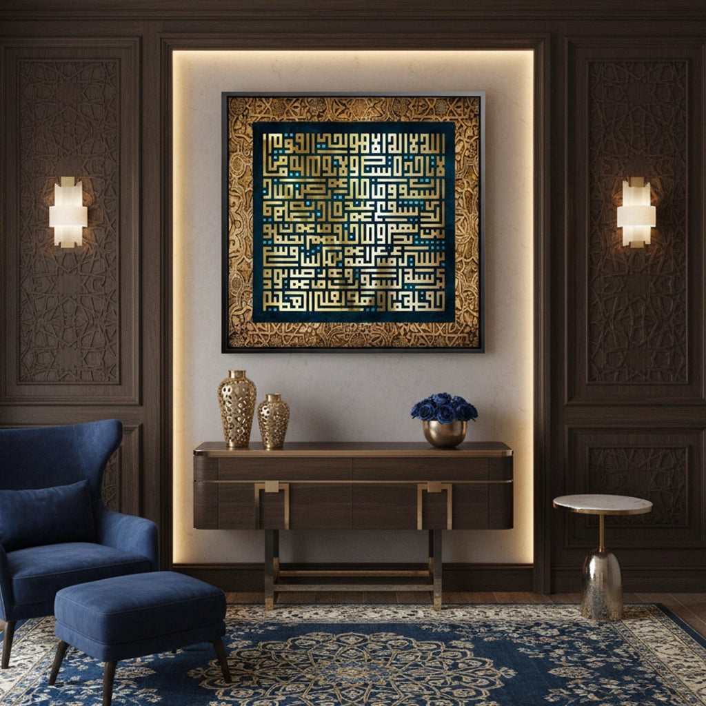 Golden Ayatul Kursi - Canvas