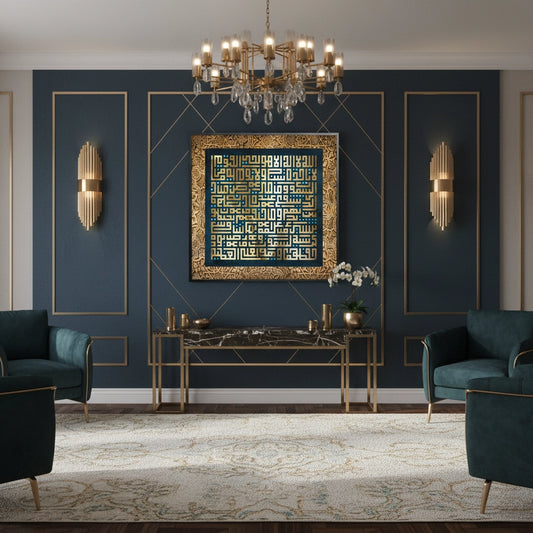 Golden Ayatul Kursi - Fine Art