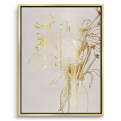 Golden Bouquet - Canvas