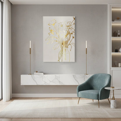 Golden Bouquet - Canvas