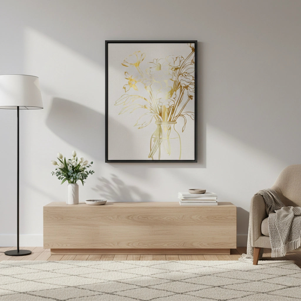 Golden Bouquet - Canvas