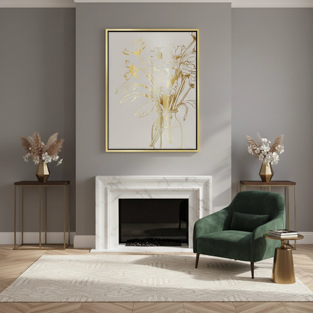 Golden Bouquet - Canvas